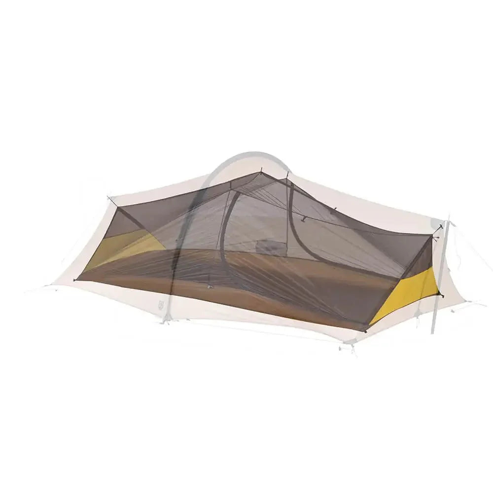 TFS Enran 2 3-season inner tent full mesh body with yellow floor and transparent overlay