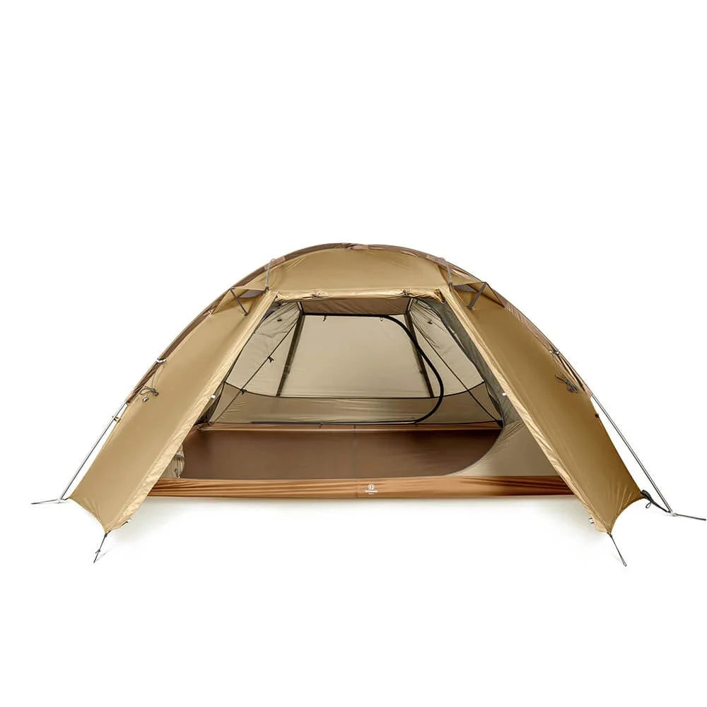 TFS Stars 3 Desert Yellow front doors open from alternate angle showing inner mesh and floor